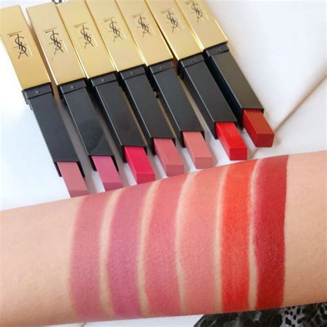 ysl the mats swatches|ysl pur couture lipstick.